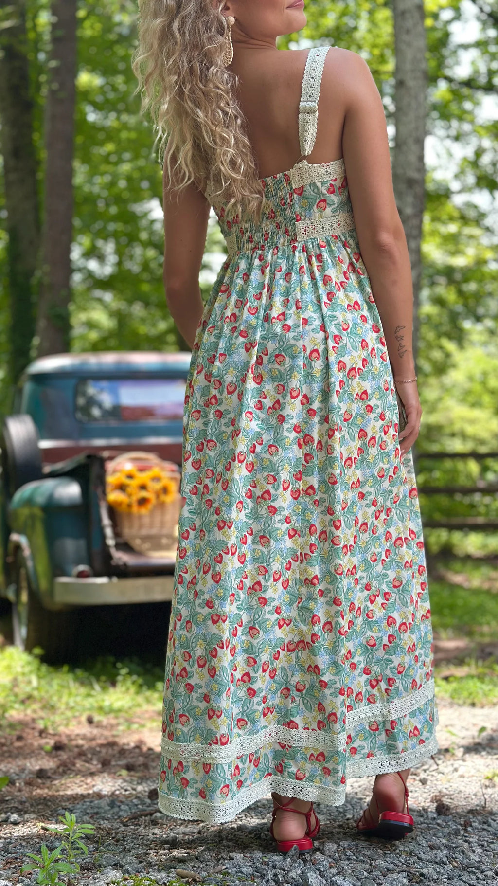 Strawberry Pickin' Maxi Dress