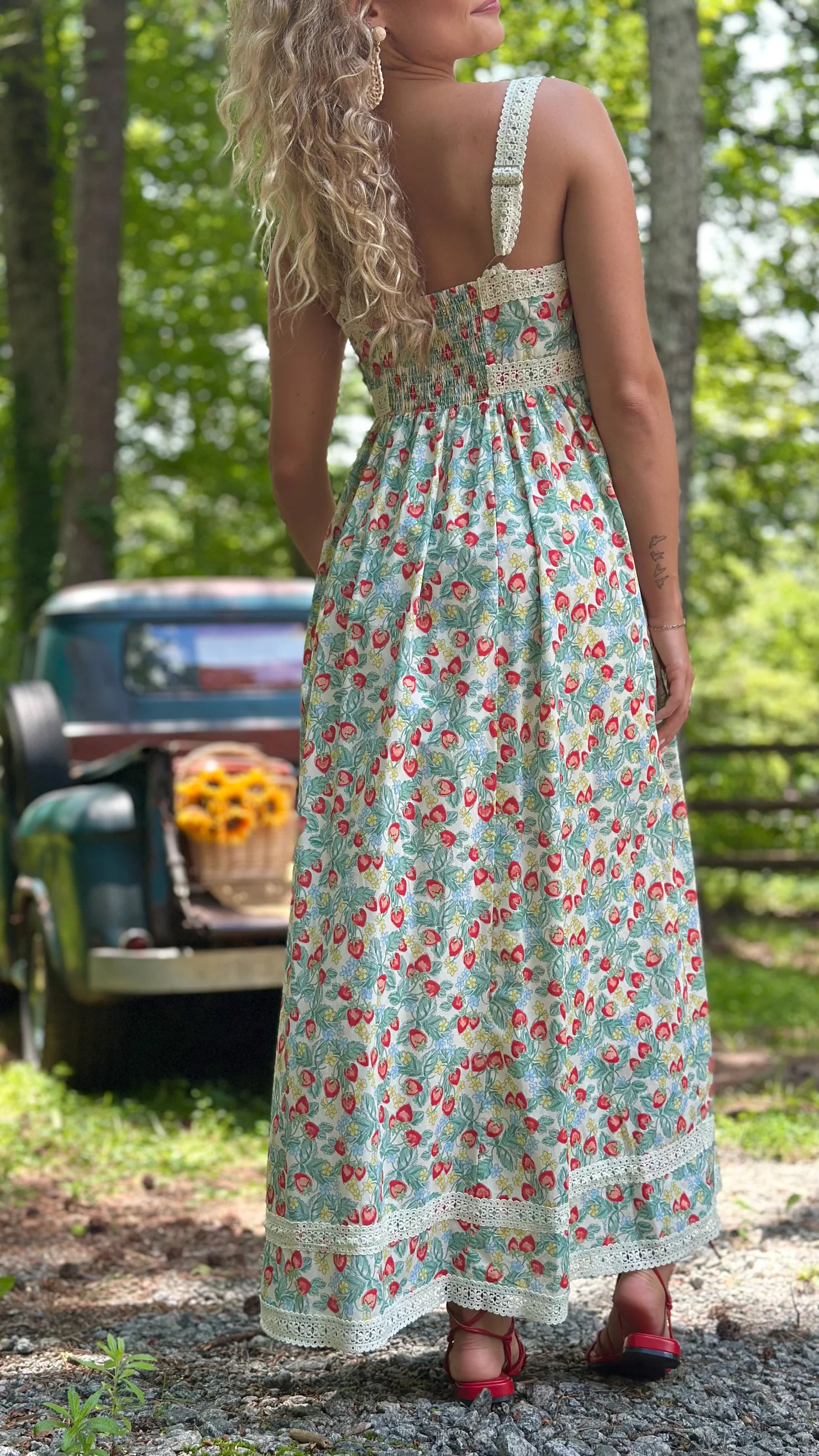 Strawberry Pickin' Maxi Dress