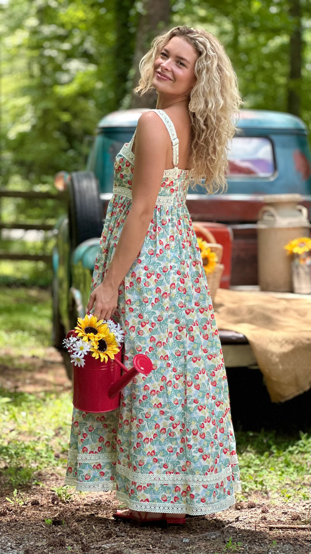 Strawberry Pickin' Maxi Dress