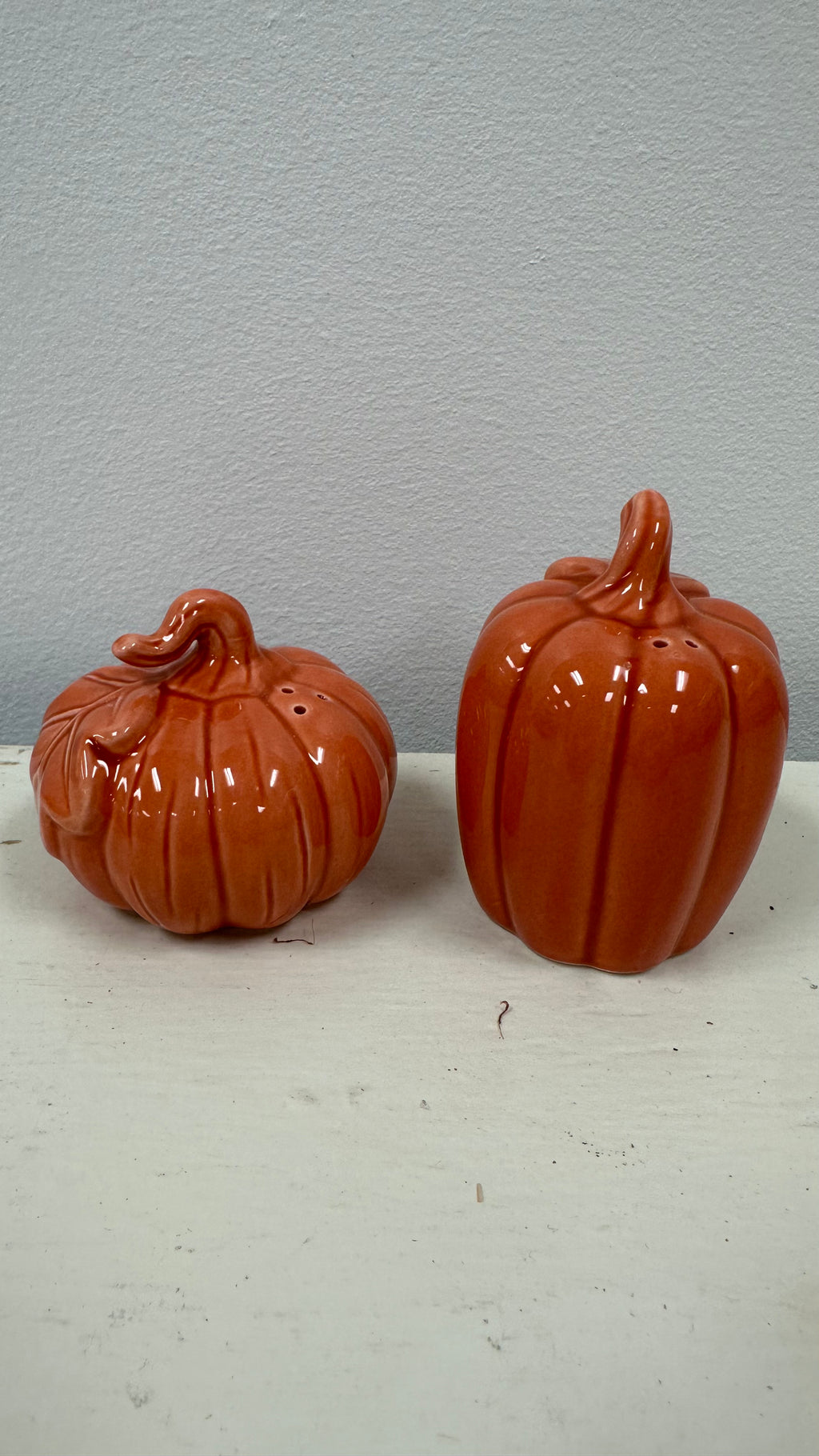 Ceramic Pumpkin Salt & Pepper Shakers