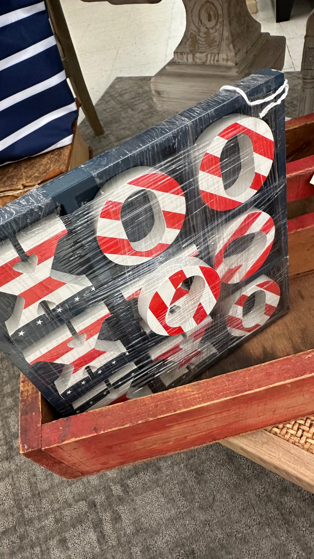 Red, White & Blue Tic-Tac-Toe
