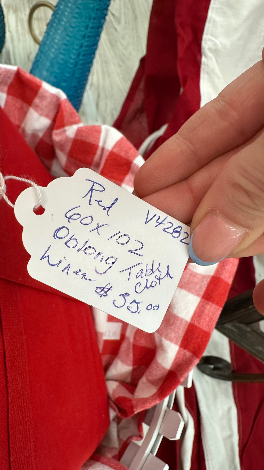 Red Oblong Tablecloth (60x102)