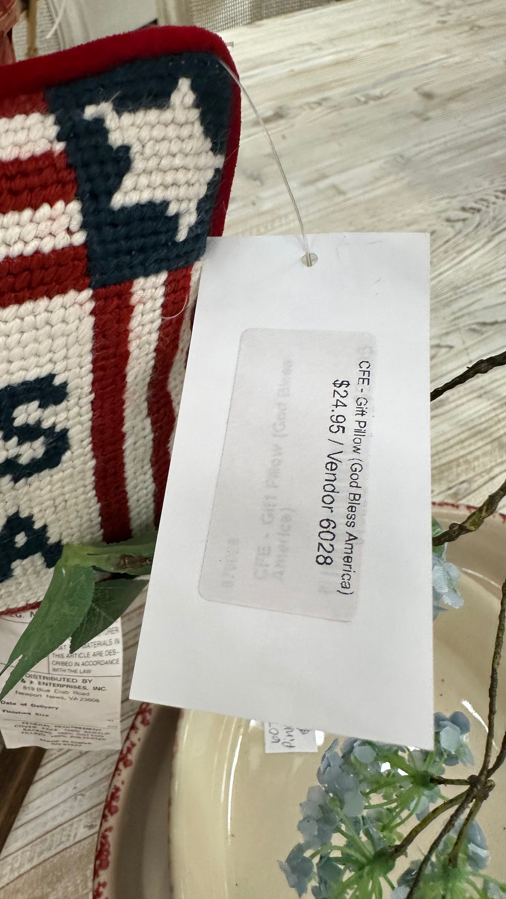 God Bless America Gift Pillow