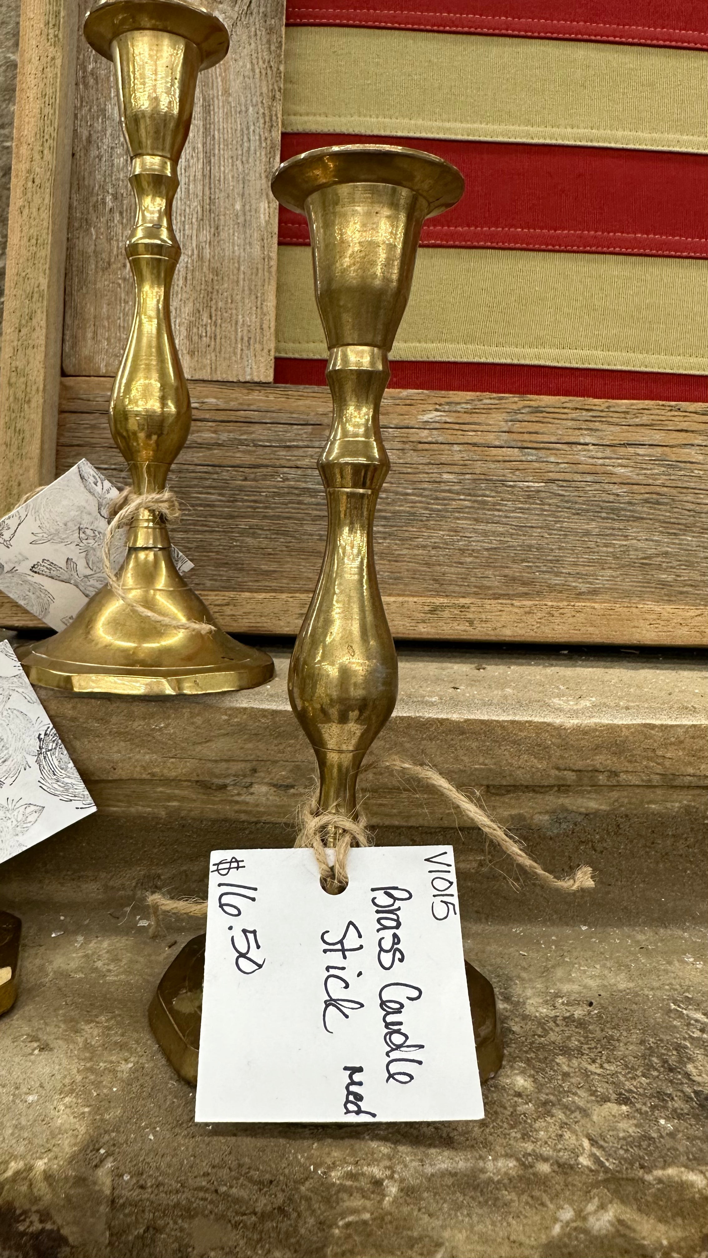 Vintage Brass Candlestick (Med)