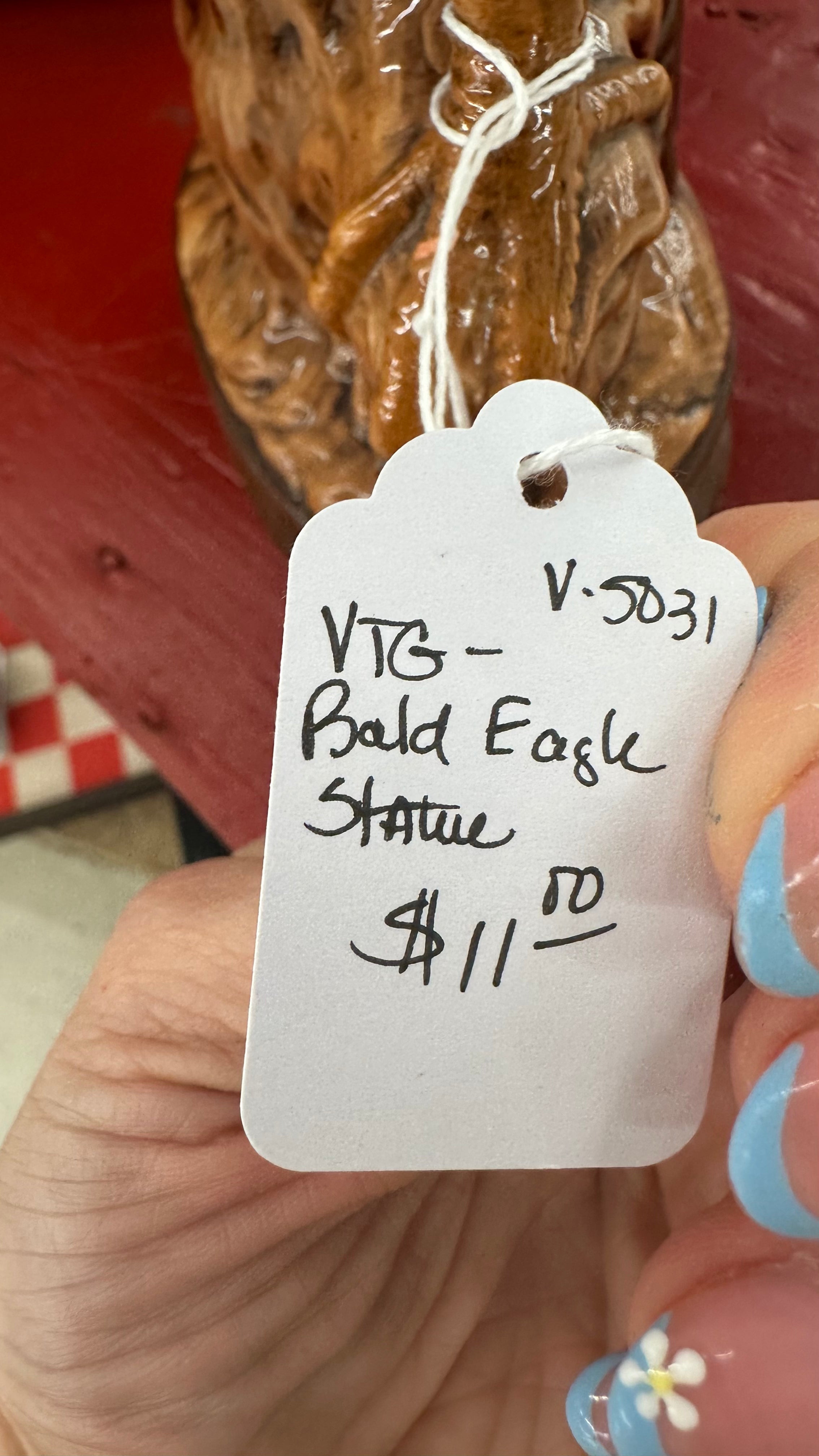 Vintage Bald Eagle Statue