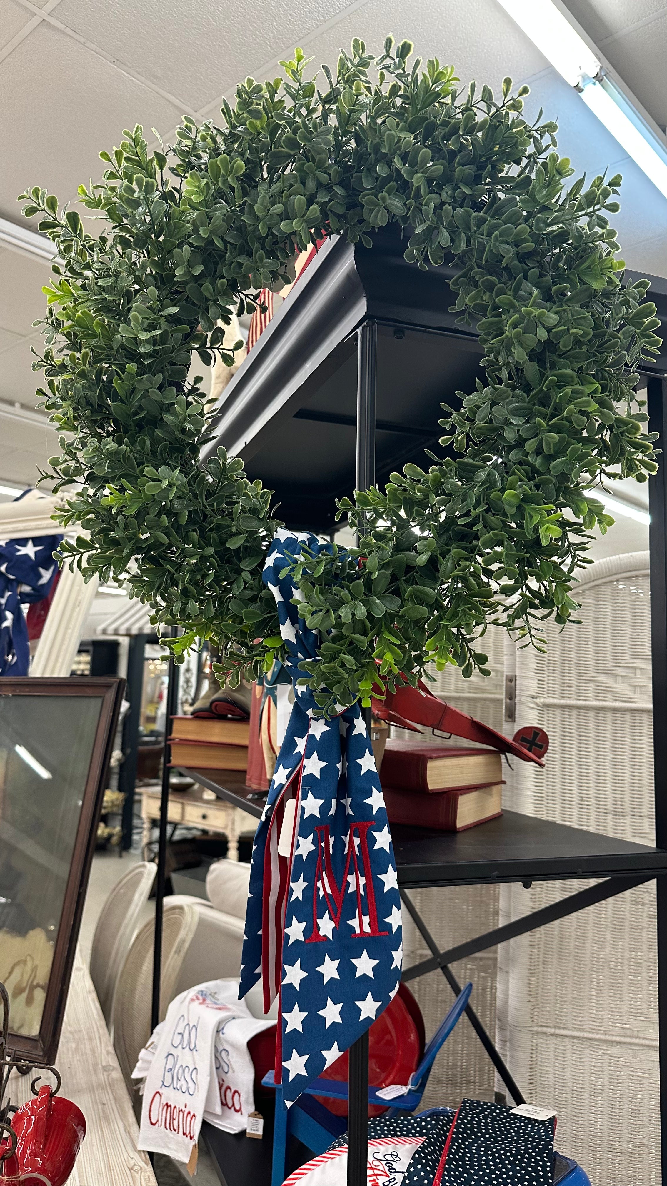 Wreath Sash with Optional Custom Embroidery