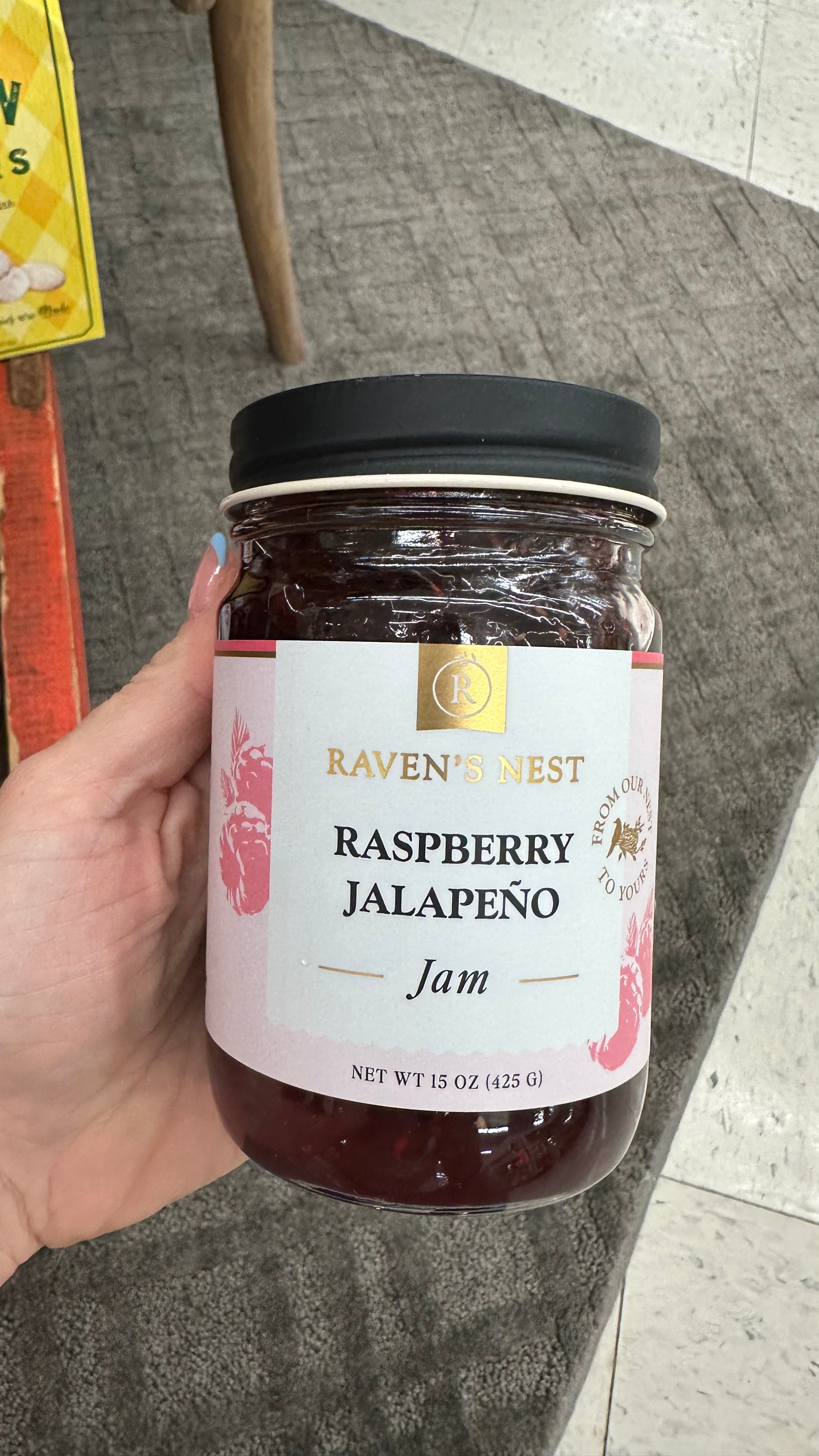 Raven's Nest Raspberry Jalapeño Jam 15oz