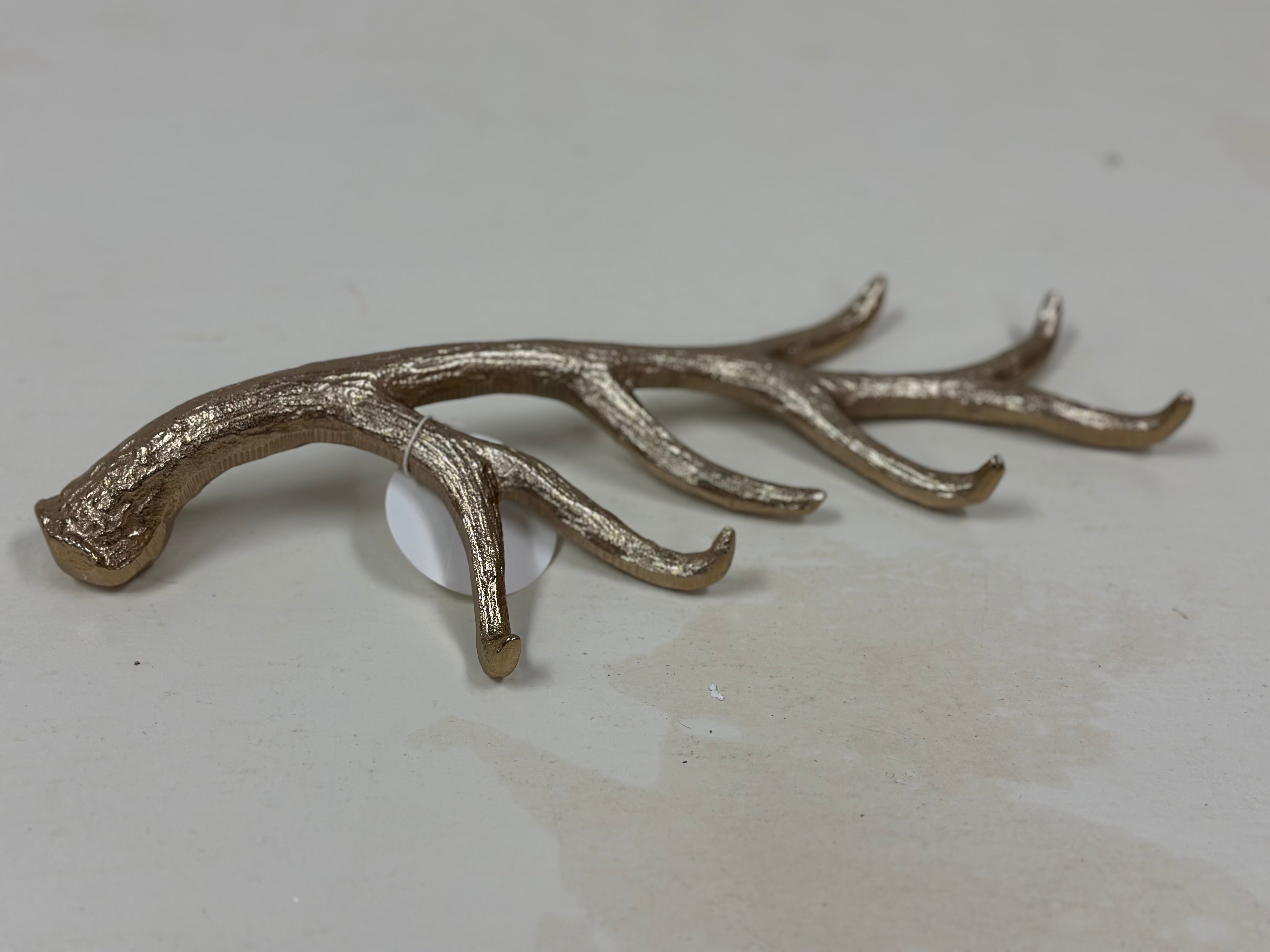 Gold Antler Stocking Hanger
