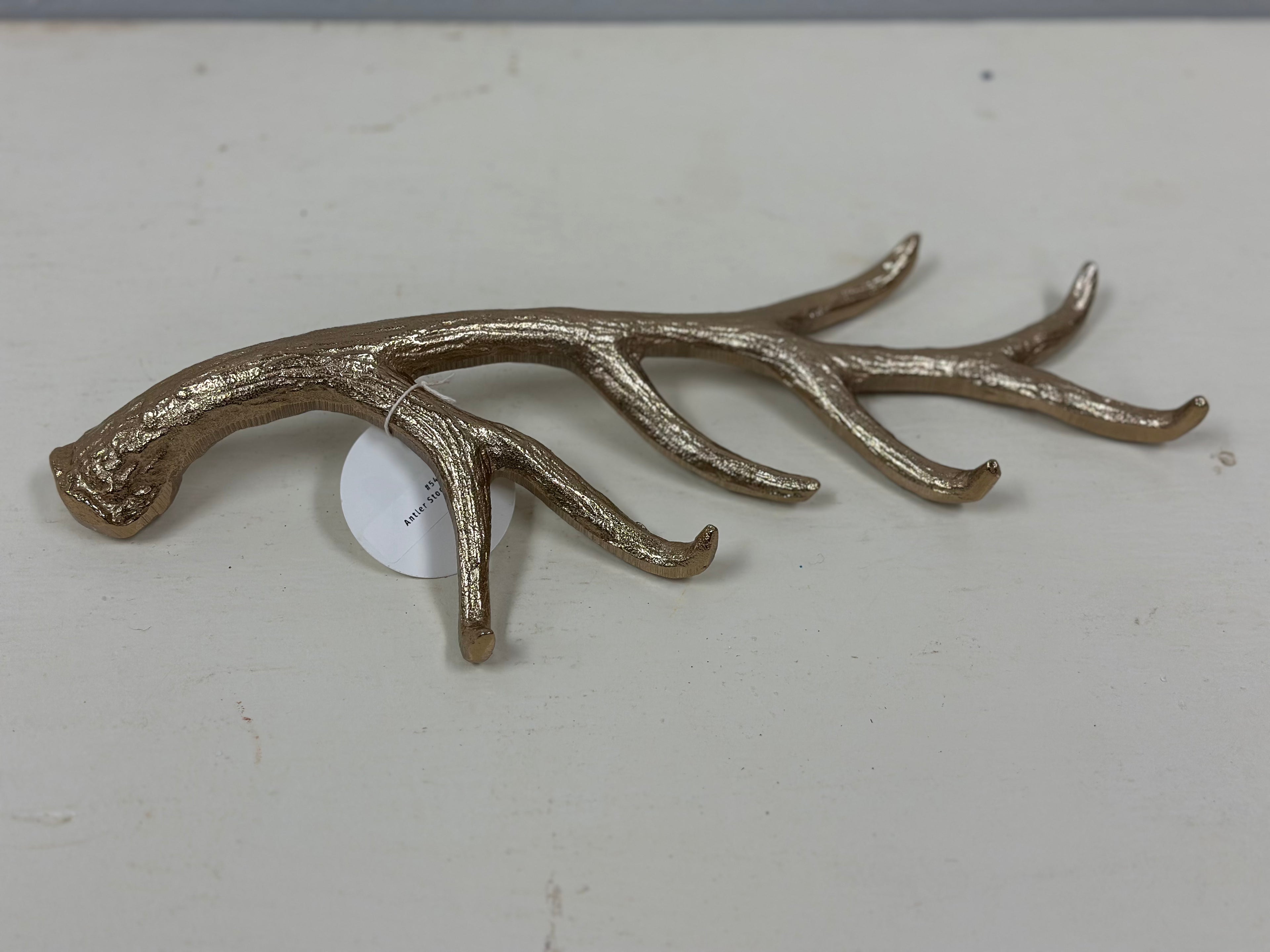 Gold Antler Stocking Hanger
