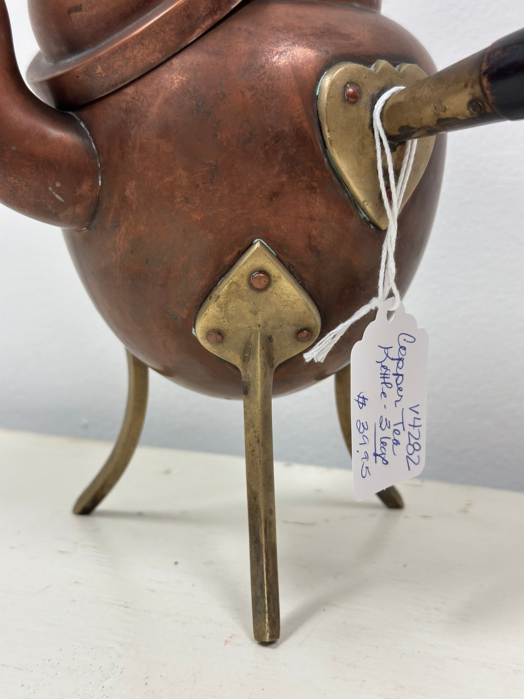 Antique Copper/Brass Tea Kettle