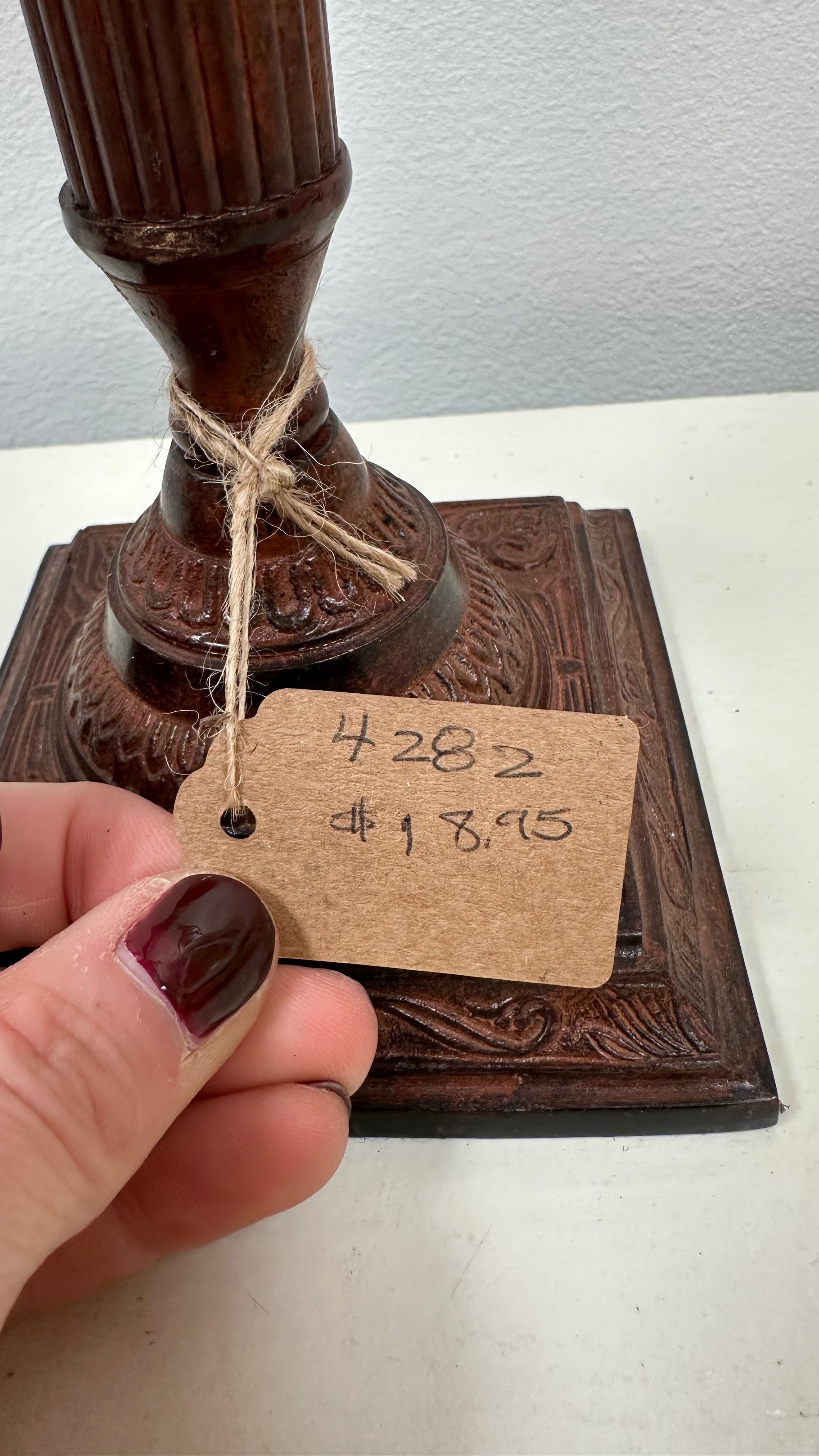 Bronze Metal Candlesticks