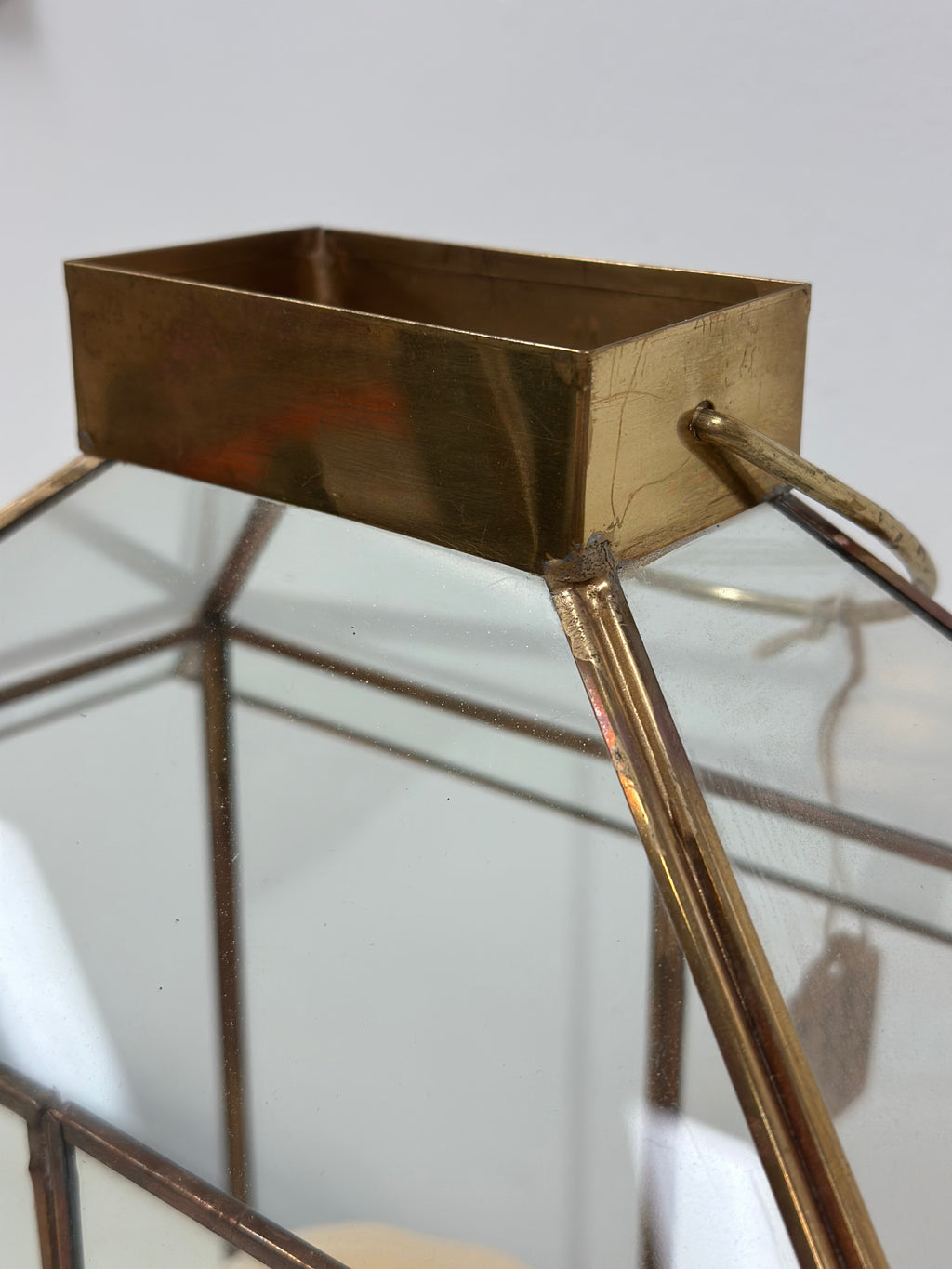 Brass/Glass/Gold Lantern