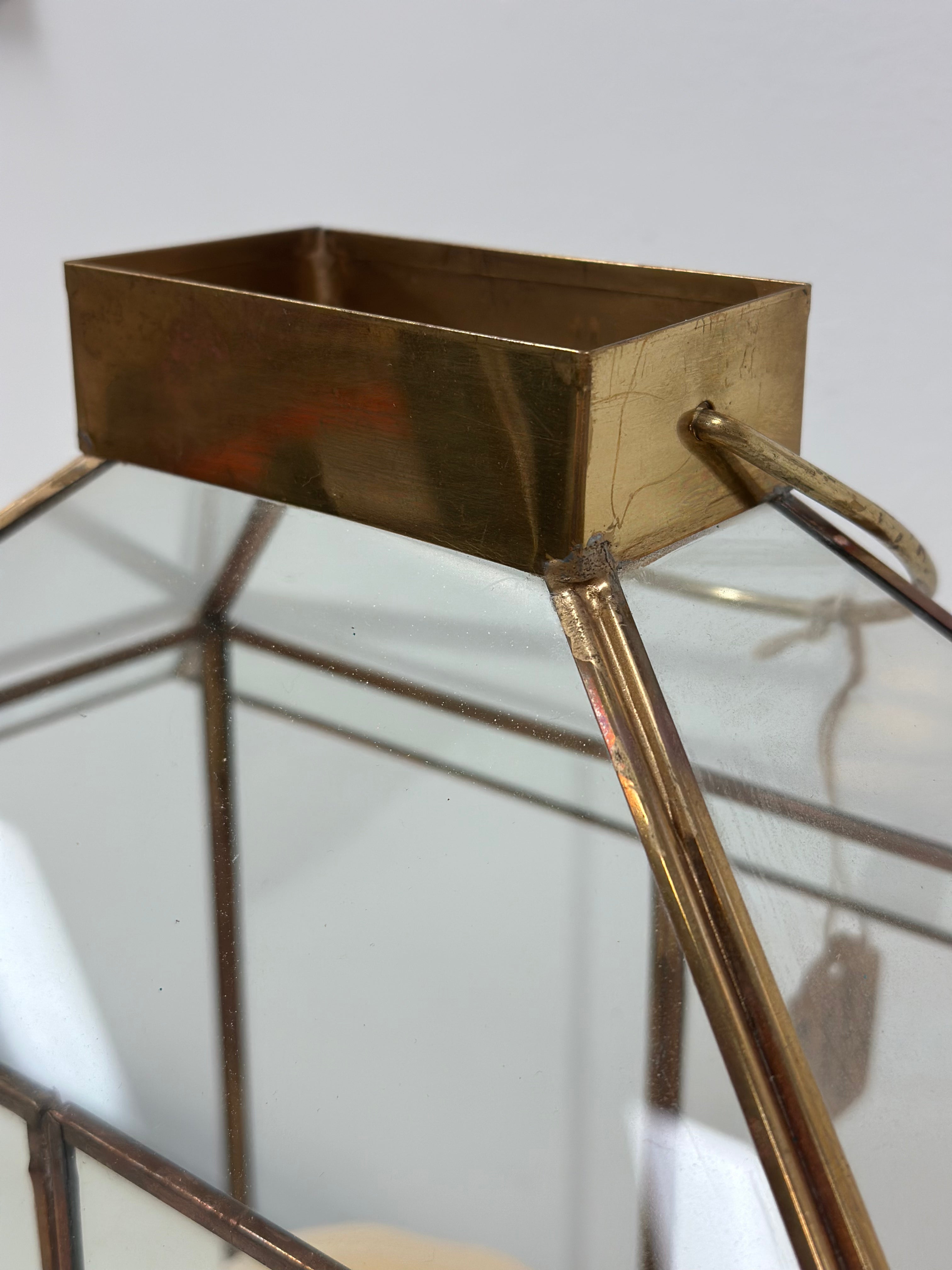 Brass/Glass/Gold Lantern